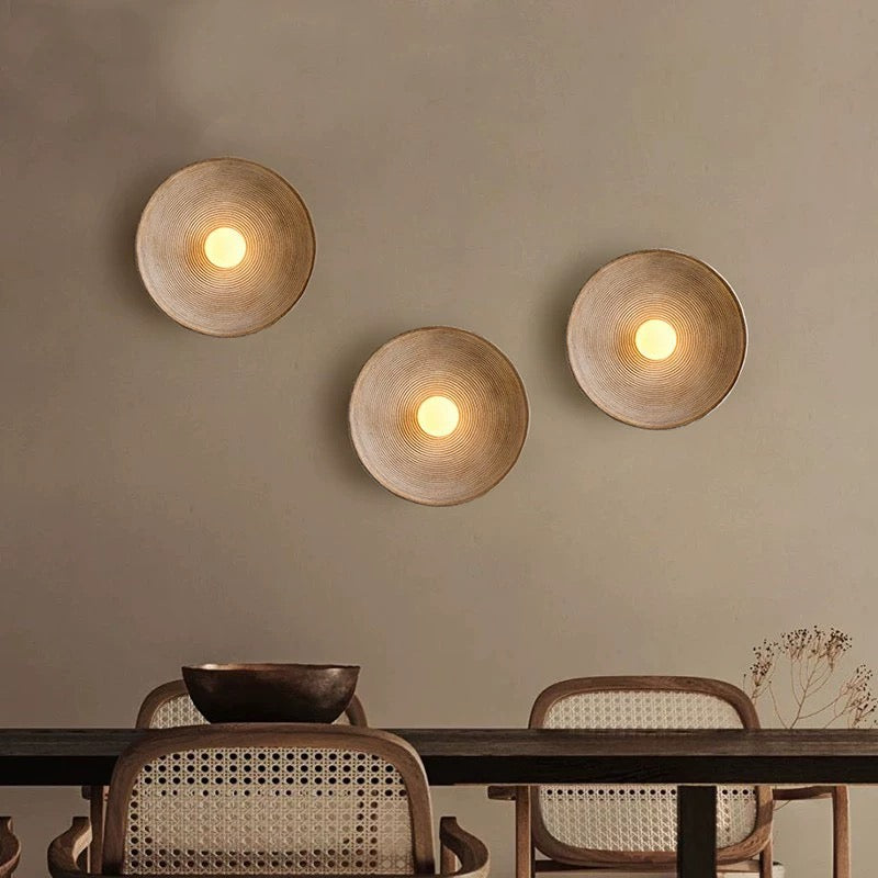 ZenWood Round Wall Lamp