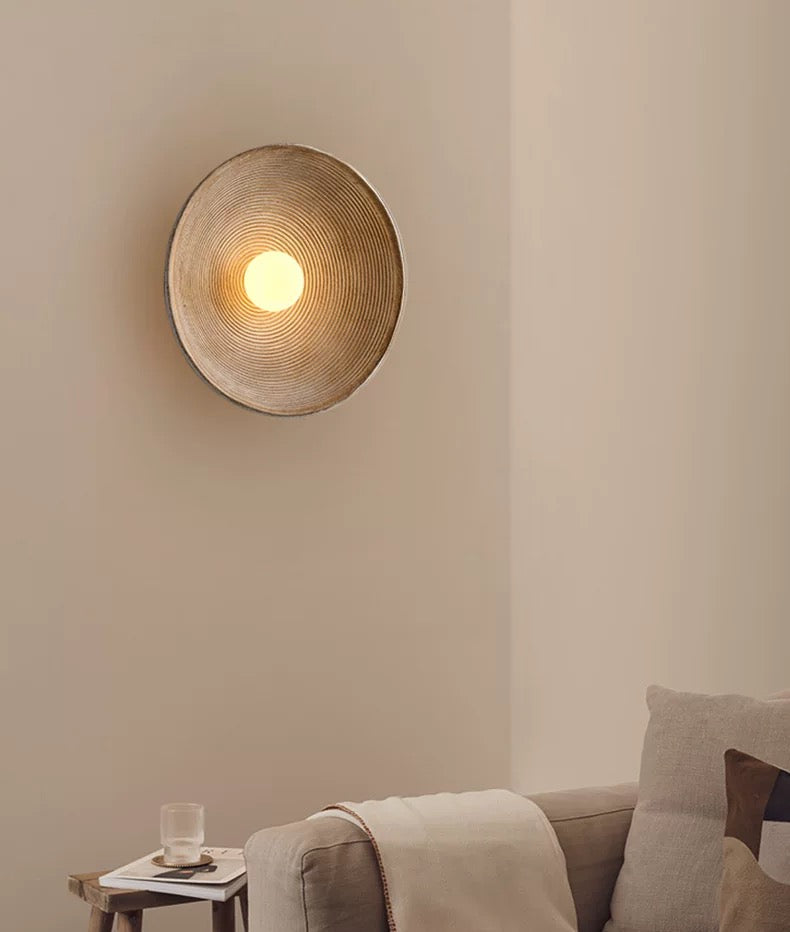 ZenWood Round Wall Lamp