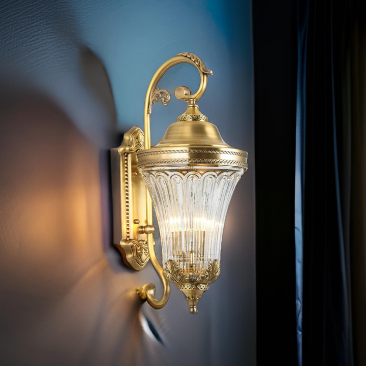 Rococo Brass Wall Lamp