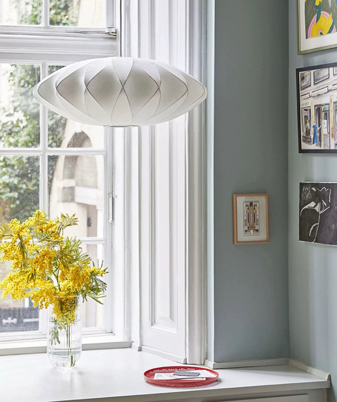 Cocoon Bubble Pendant Lamp Criss Cross