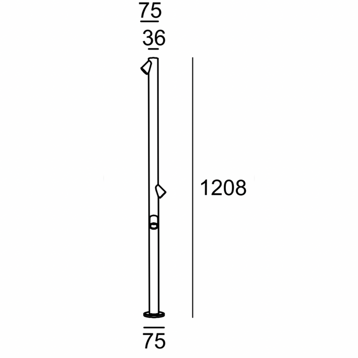 B130-1200 240V LED Bollard IP65