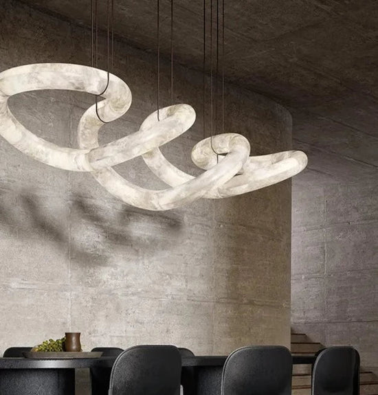 Sereno Twist Alabaster Custom Pendant