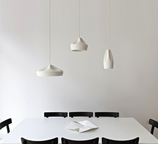 Nordic Ceramic Pendant -GREY 14cm D