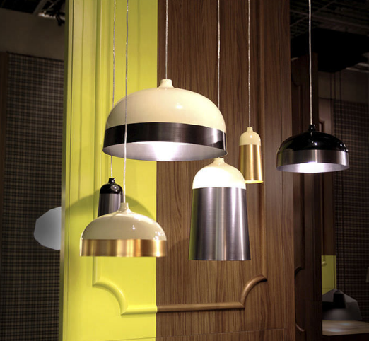 Spun Contrasting Pendant Light 14cm D