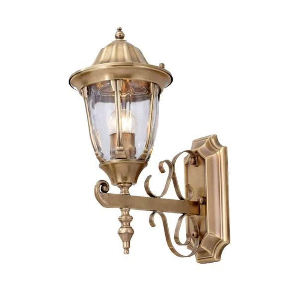 Reims -1 Brass Outdoor Wall Light D