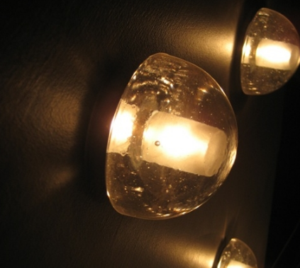 Hand Blown Sphere 1 Wall Sconce