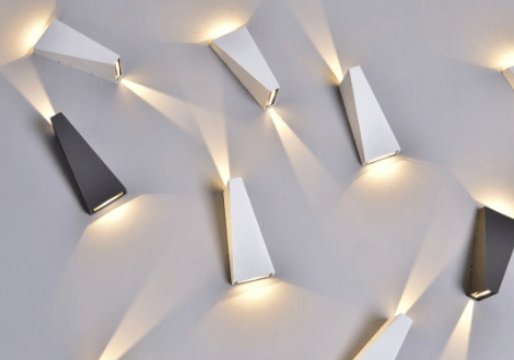 A807 Indoor/Outdoor Triangle LED Wall Sconces IP54 D