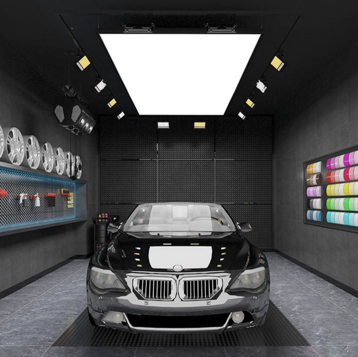 DetailPro VisionBox – Stretch Ceiling & Flood Light Combo for Car Beauty and Polishing Bays
