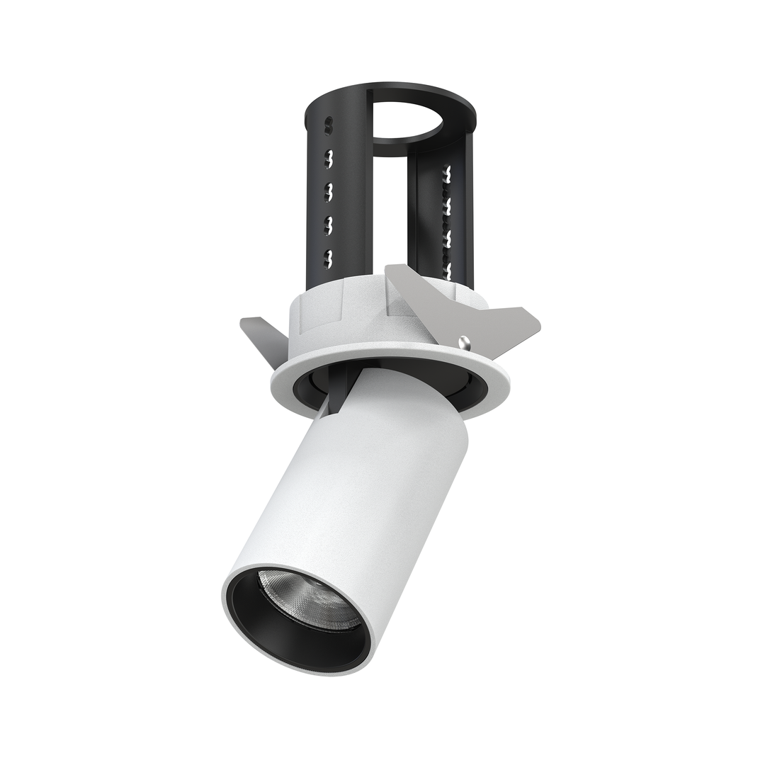 ADAPT 75 retractable architectural downlight featuring a pull-down adjustable design with precision COB optics, 355° rotation and 90° tilt.