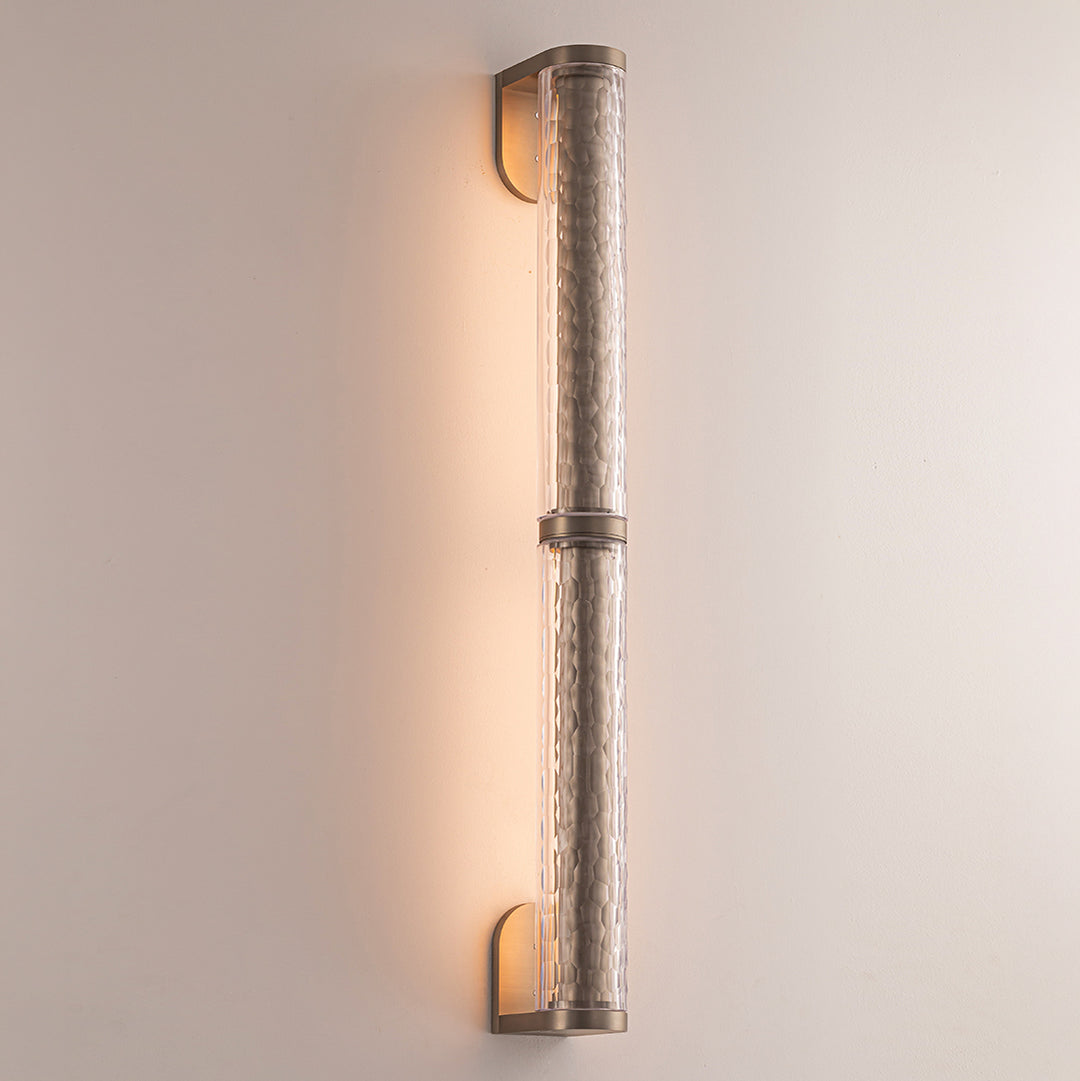 Ambient wall light creating soft glow in luxury interior