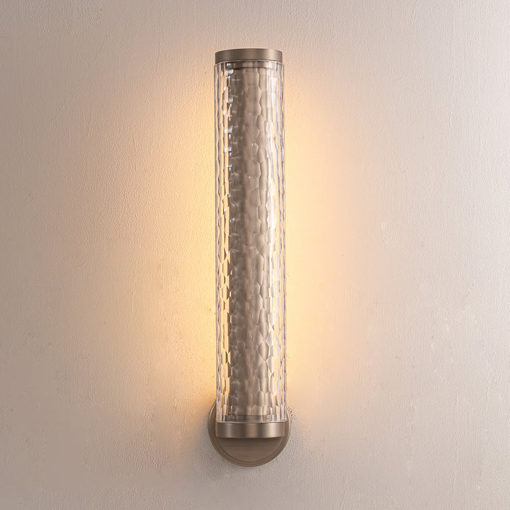Ambient wall light with warm LED glow and soft diffusion