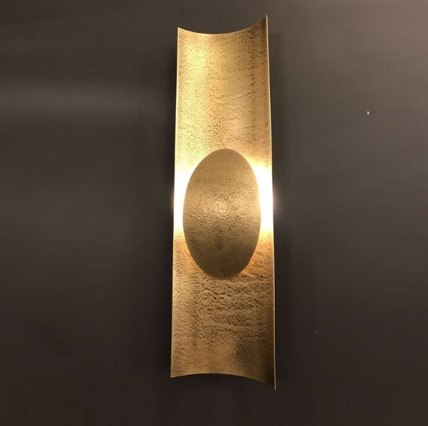 Anther Brass Wall Lamp vertical modern brass wall light decorative ambient lighting for premium interior spaces