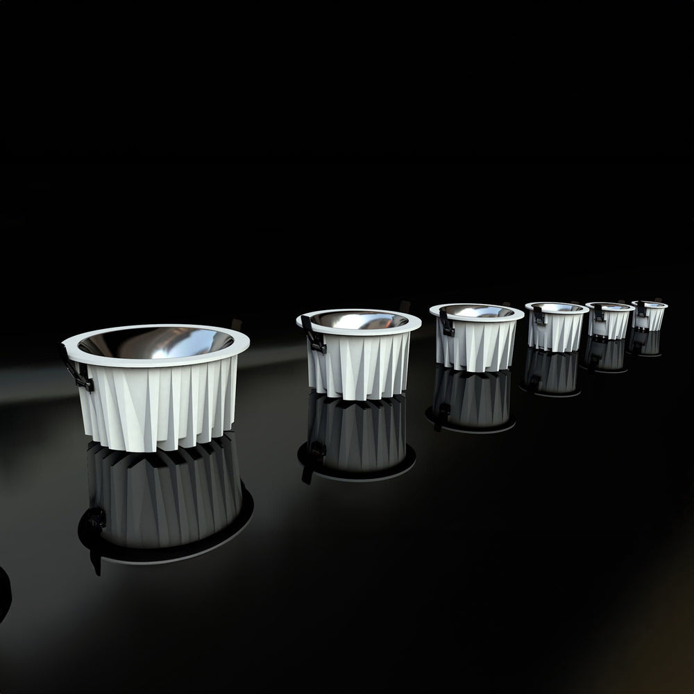 Anti glare commercial downlight available in multiple sizes and wattages for hotel and large scale commercial lighting Project GYD