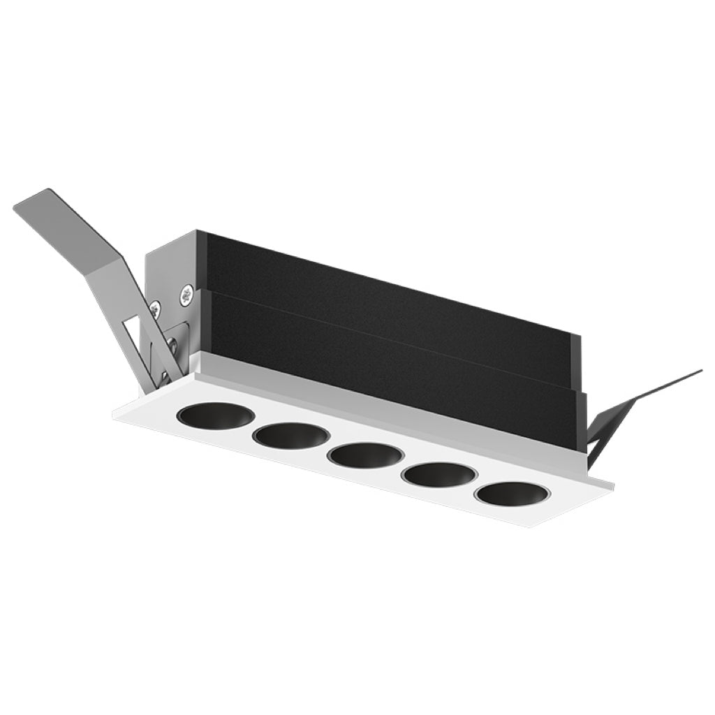 Anti-glare recessed linear LED downlight 10W high CRI trimless narrow trim Starlink 10