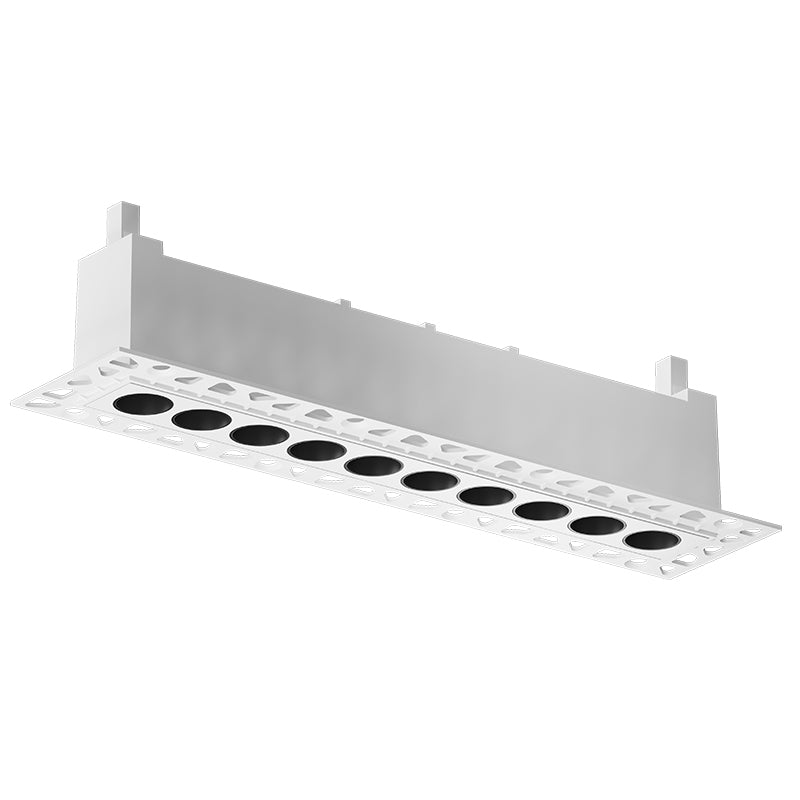 Anti-glare trimless recessed linear LED downlight 20W high CRI plaster-in Starlink 20