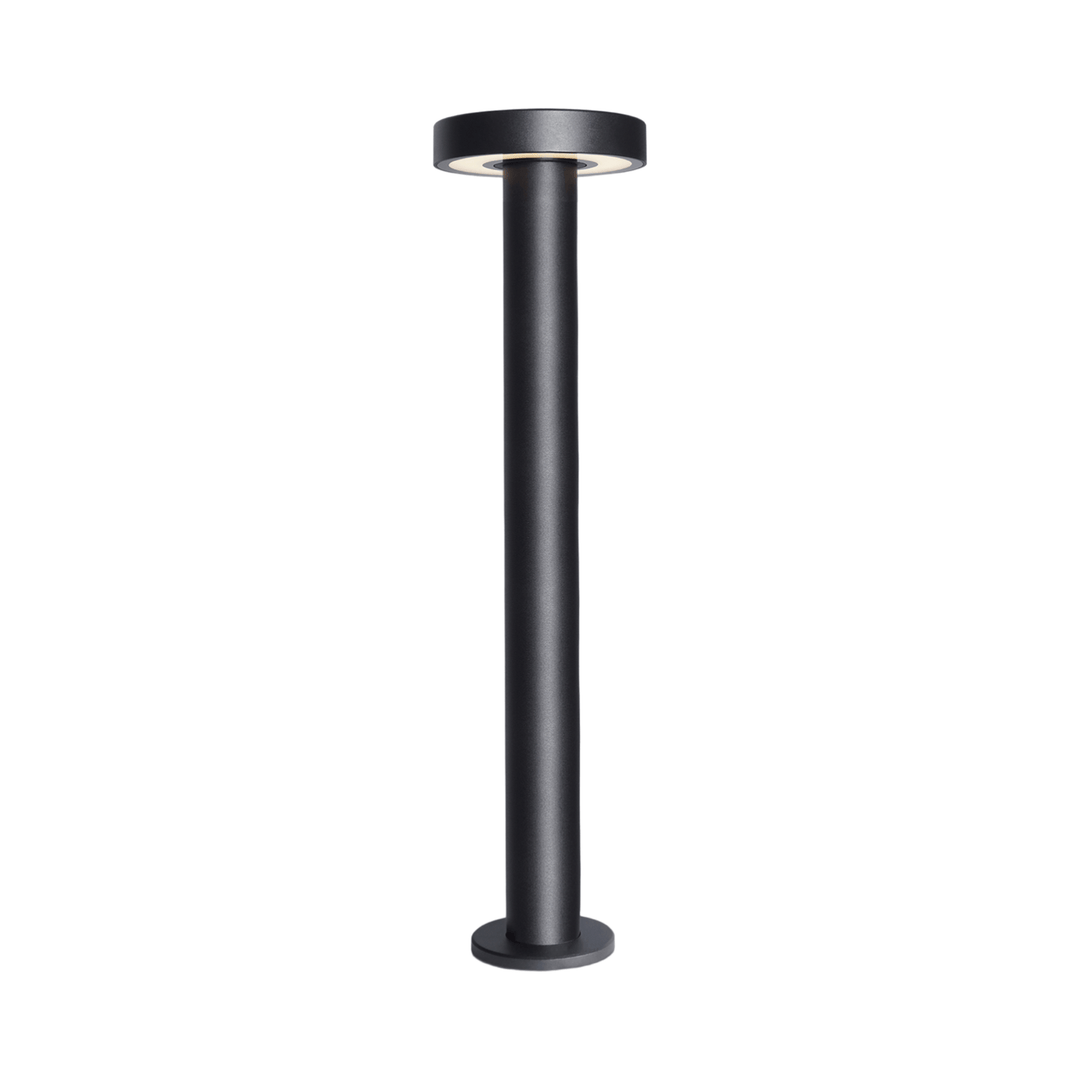 LED outdoor bollard light IP65 black garden pathway lighting