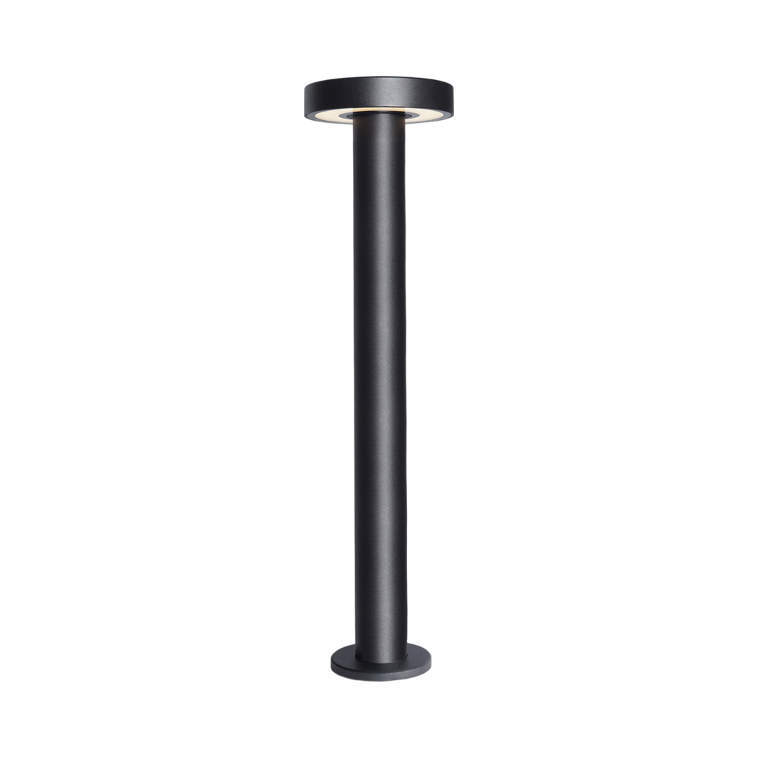 LED outdoor bollard light IP65 black garden pathway lighting