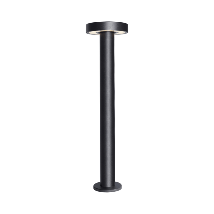 LED outdoor bollard light IP65 black garden pathway lighting