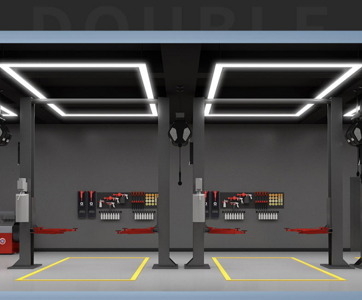 LumiLift C80 – Square LED Ceiling Light for Lift Bays & Detailing Zones