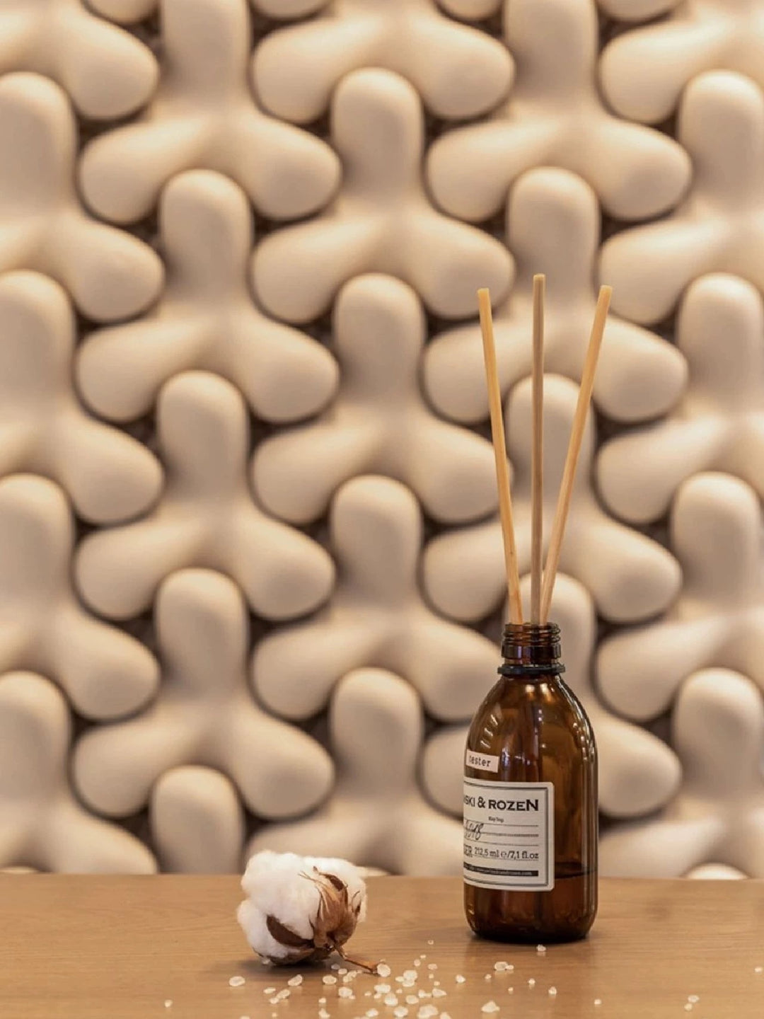 Decorative Cascade foam ceramic wall blocks creating a sculptural surface