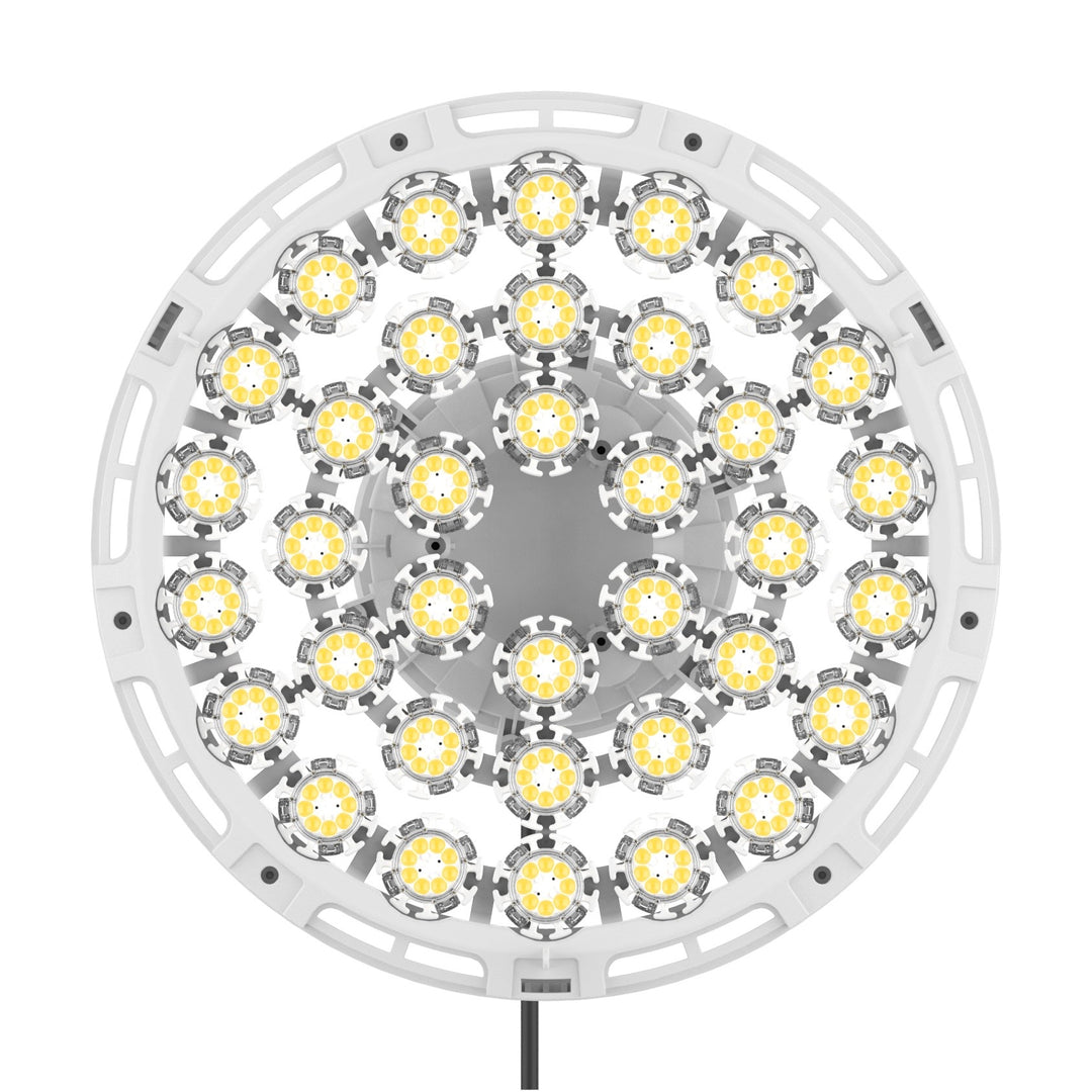 Ceramic anti corrosion LED high bay light showing LED module and light source layout