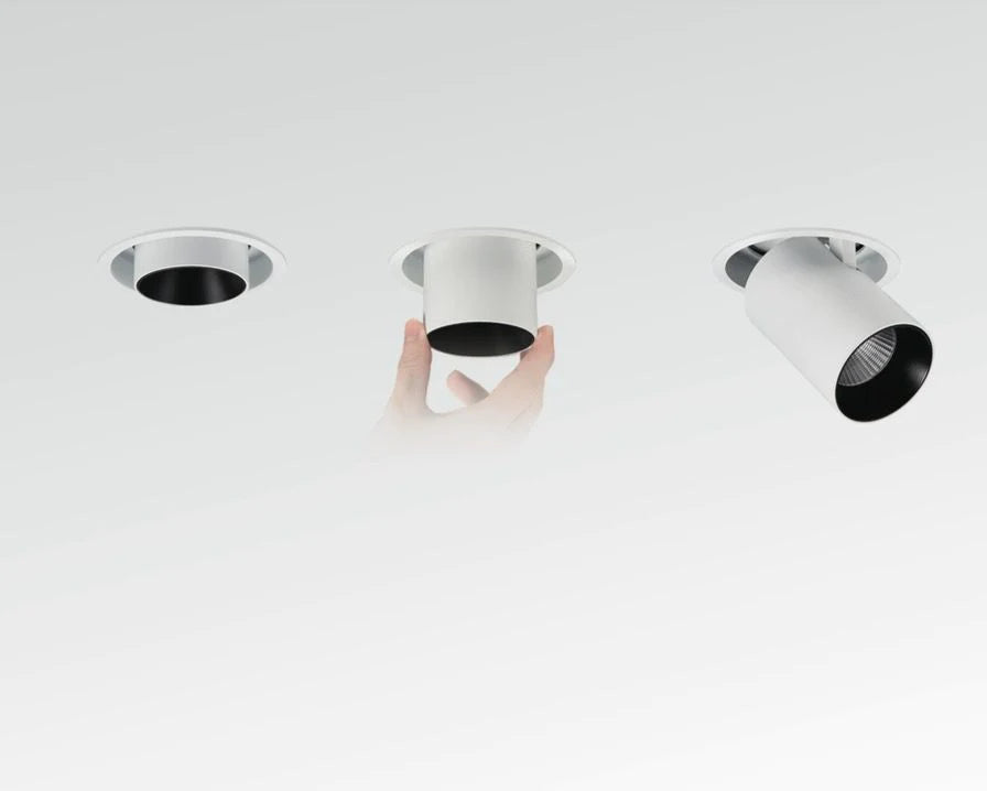 Classic DL10 adjustable recessed spotlight installed in ceiling for accent and general lighting