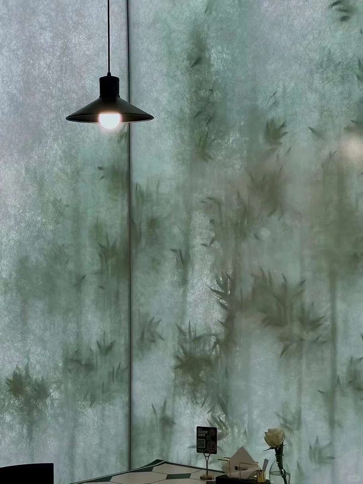 Textured Cloud Silk Board wall panels installed in a commercial interior with ambient lighting