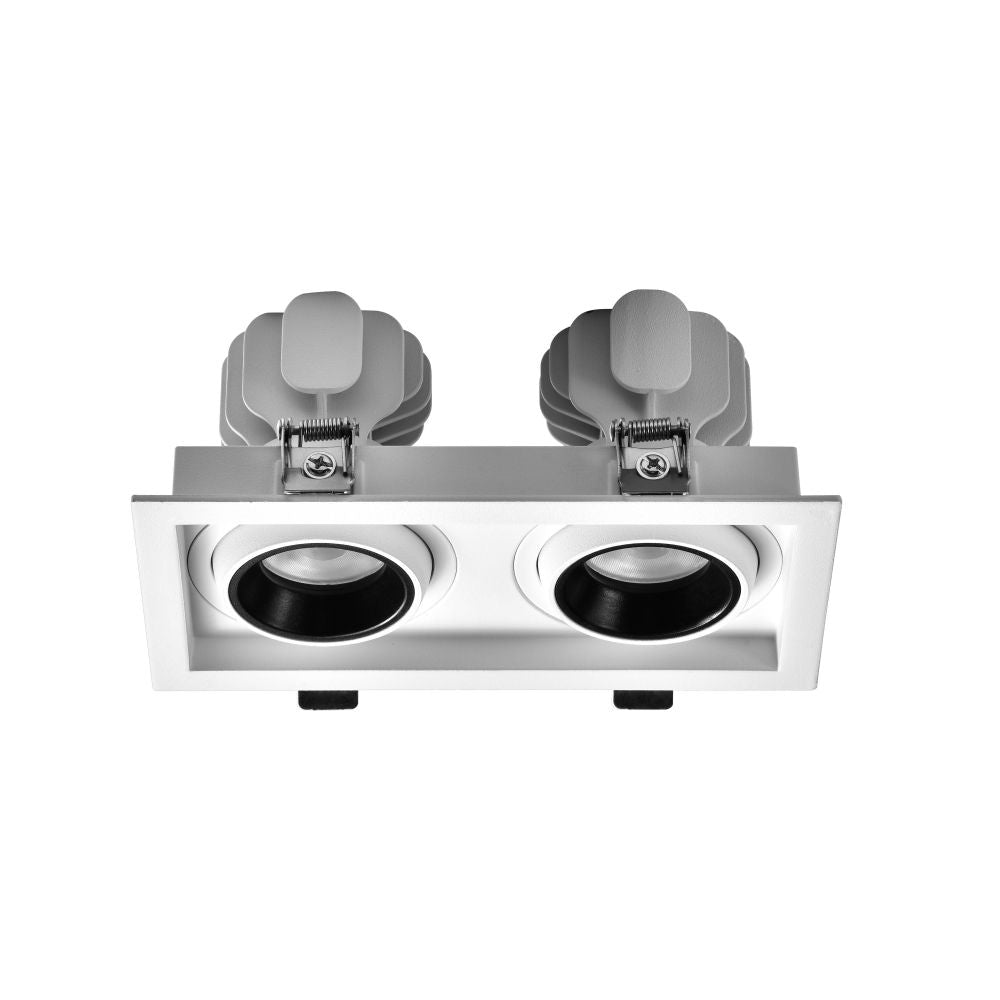 Commercial grid LED downlight Zeus Grid 2 for high ceiling commercial lighting