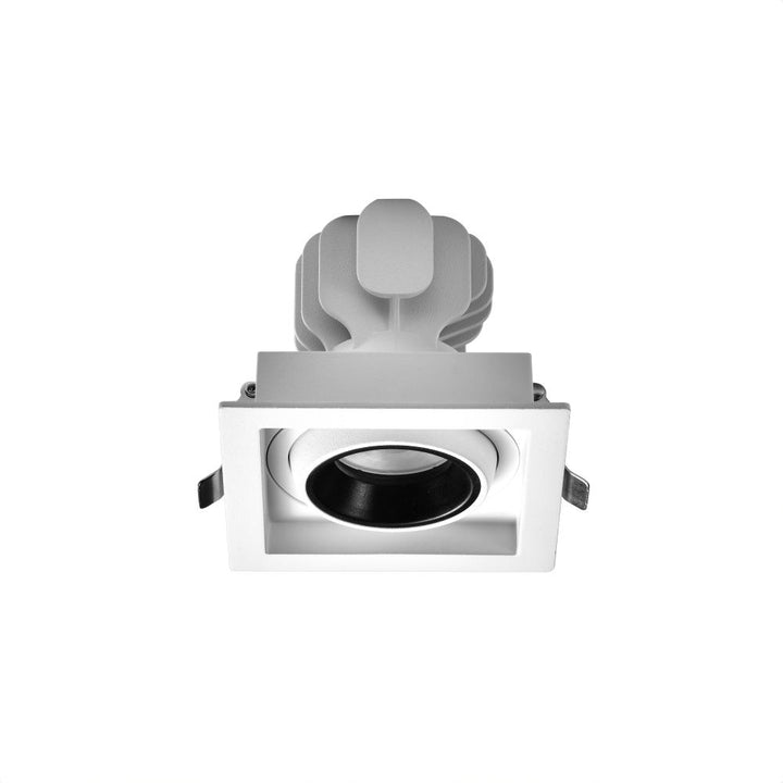 Commercial grid recessed LED downlight designed for low ceiling retail and commercial projects