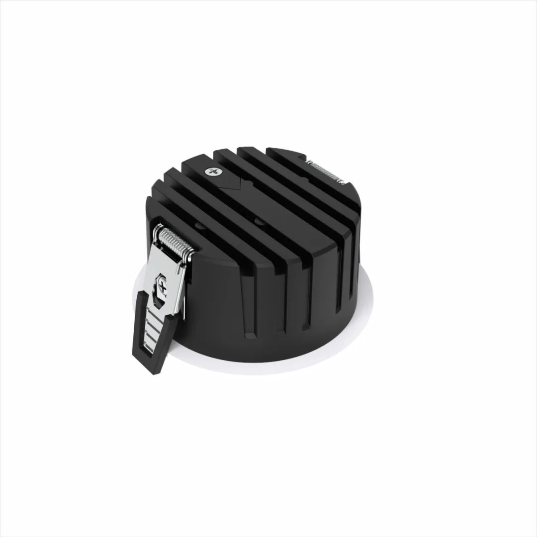 Commercial high CRI LED downlight driver and rear view Essential Commercial 30