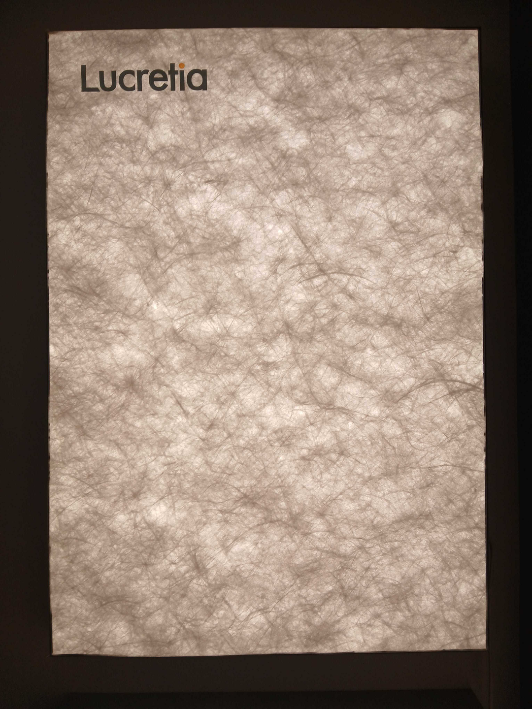 Custom backlit panel lighting sample for architectural lighting solutions