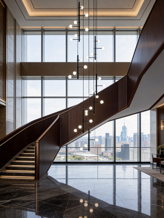 Staircase Lighting | Designer Stair Pendant Lights | Lucretia