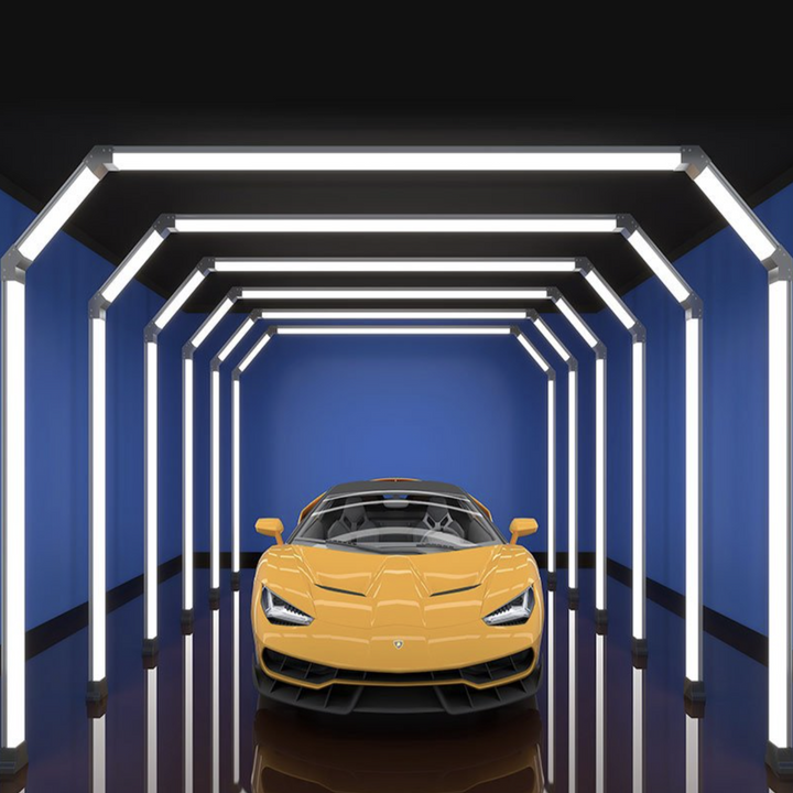 LumiTunnel Edge 1009 – High-Contrast LED Tunnel for Wrapping & Repair Bays