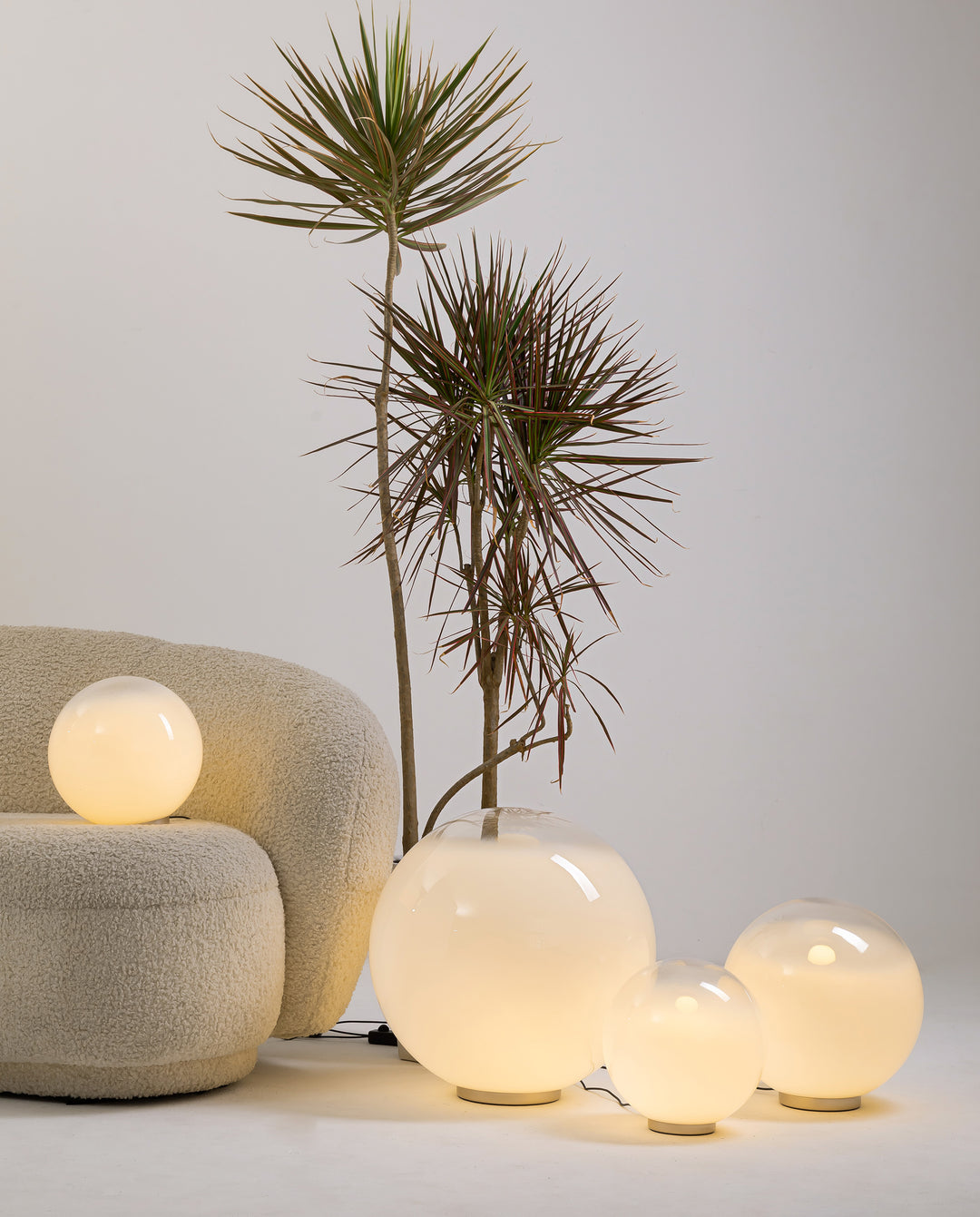 Decorative sphere light used in commercial lighting and interior design projects