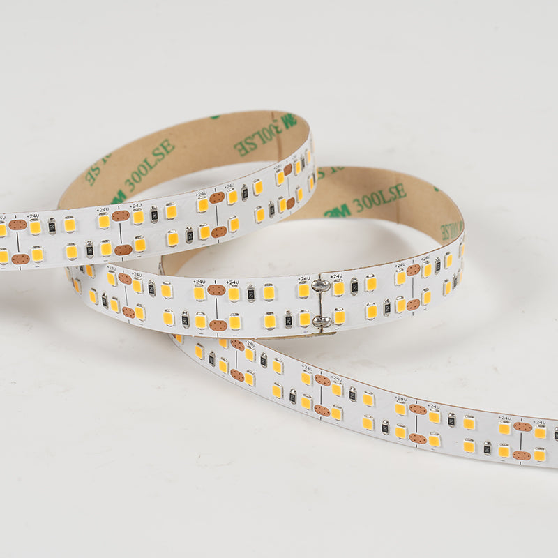Flexible double row LED strip light with high CRI output