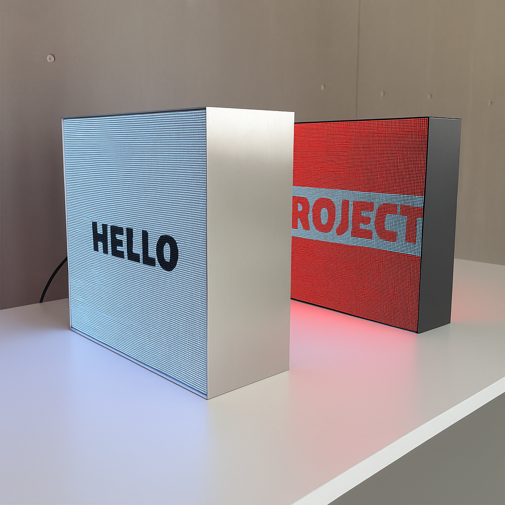 Double-sided LED digital signage display for indoor and outdoor commercial applications