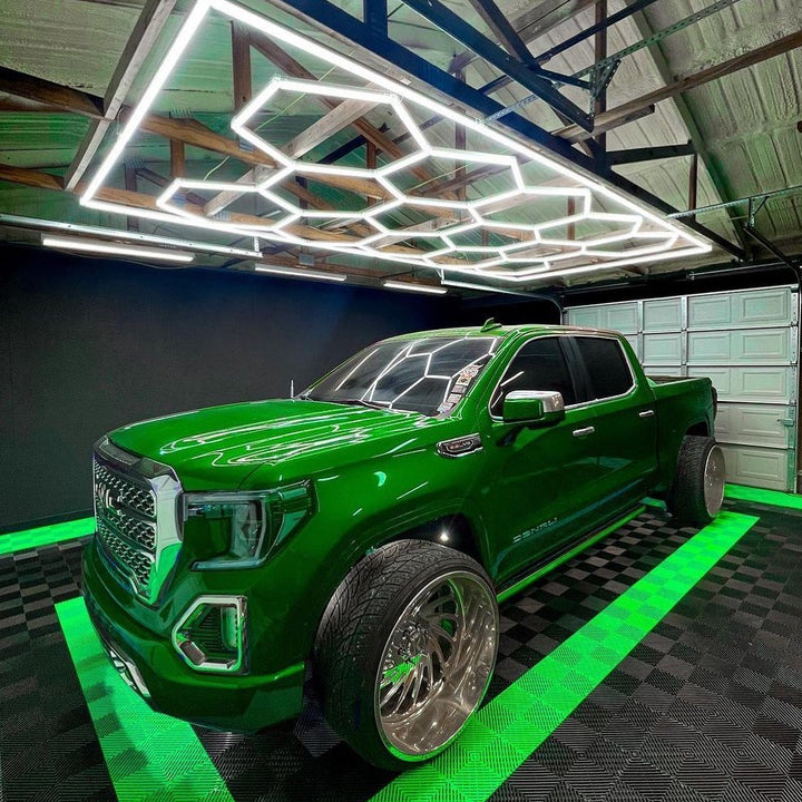 Hexagrid Lighting System – Core Formation Garage Layout (Customizable)