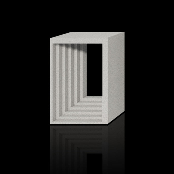 Deep frame foam ceramic block used for 3D architectural wall features