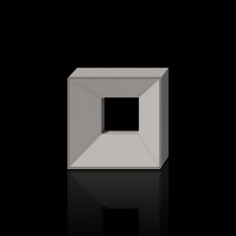 Foam ceramic framed square block component for modular architectural walls