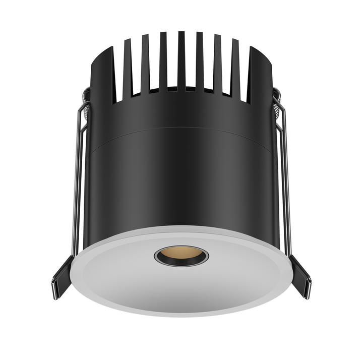 FOCUS 75 pinhole architectural downlight featuring a deep recessed 10 mm aperture for precision architectural lighting.