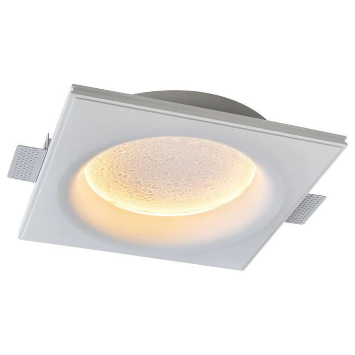 recessed gypsum LED wall light showing honeycomb illuminated texture suitable for modern interior lighting