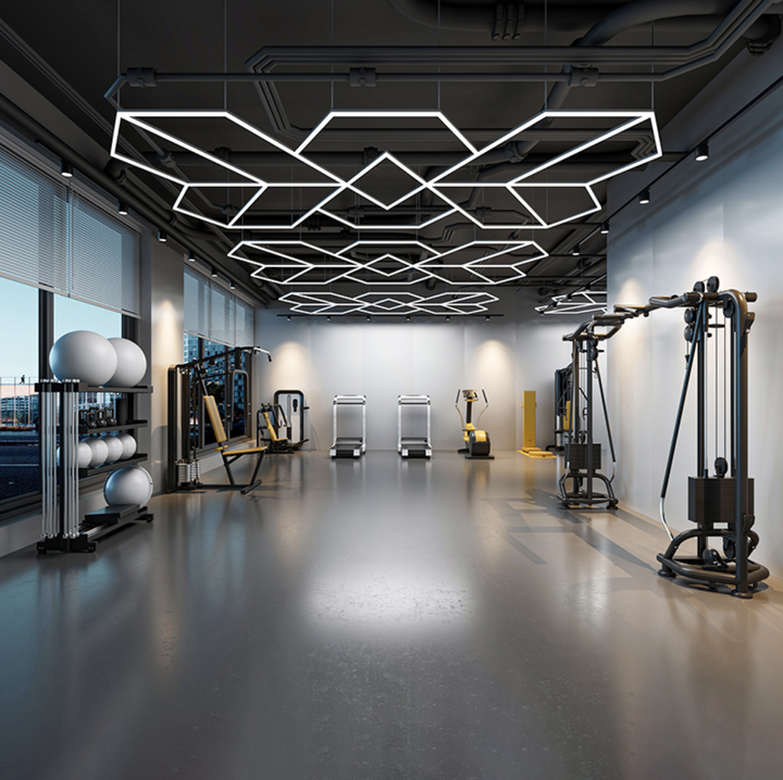 Led Ceiling Light Layout Hexagon LED Ceiling Lighting System – Vertex Flow Formation