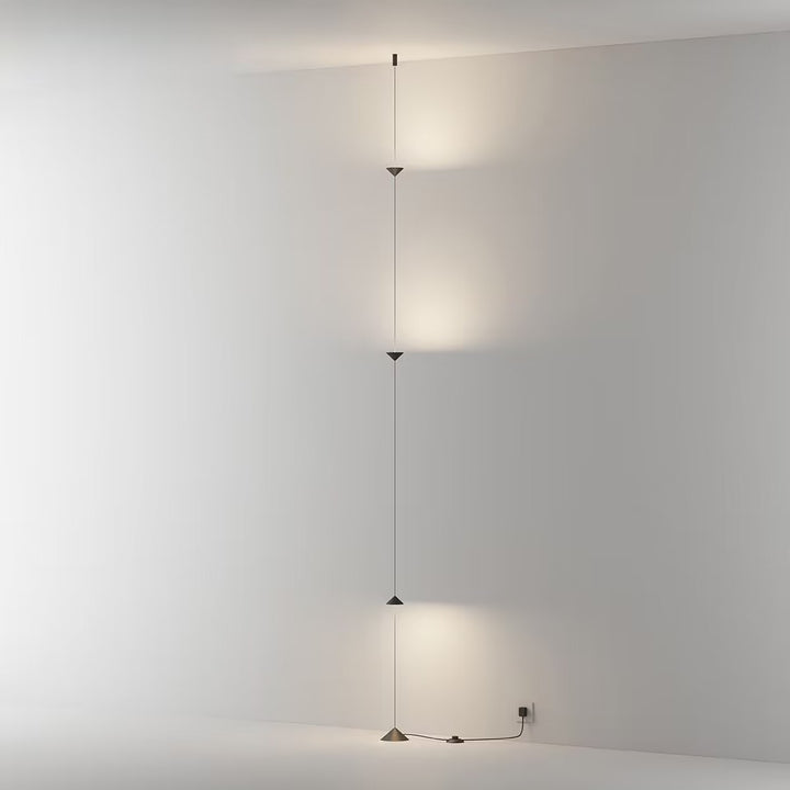 Hourglass Wall Lamp in a modern interior with dual wall-mounted installation.