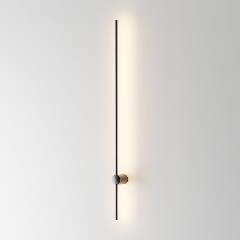 indirect LED wall light mounted on a white wall providing soft ambient modern interior lighting with a sleek minimalist wall lamp look
