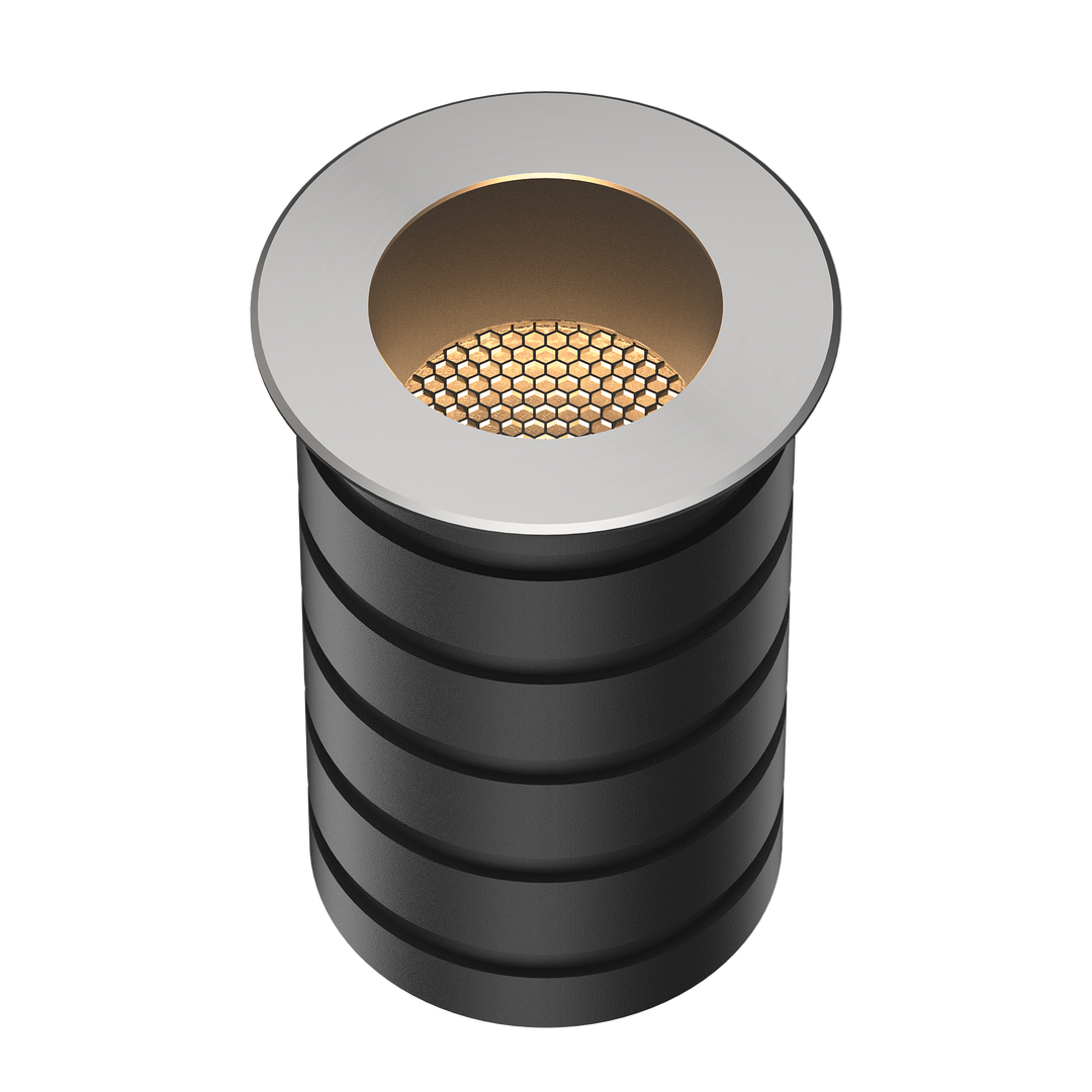 In-ground LED uplight with 55mm cutout for outdoor landscape lighting

