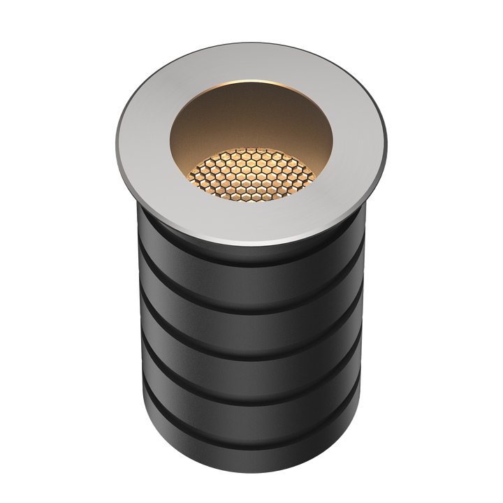 In-ground LED uplight with 55mm cutout for outdoor landscape lighting
