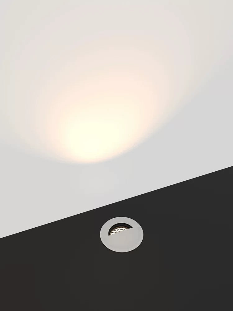 IP67 LED in-ground step light creating soft wall wash lighting for stairs and pathways