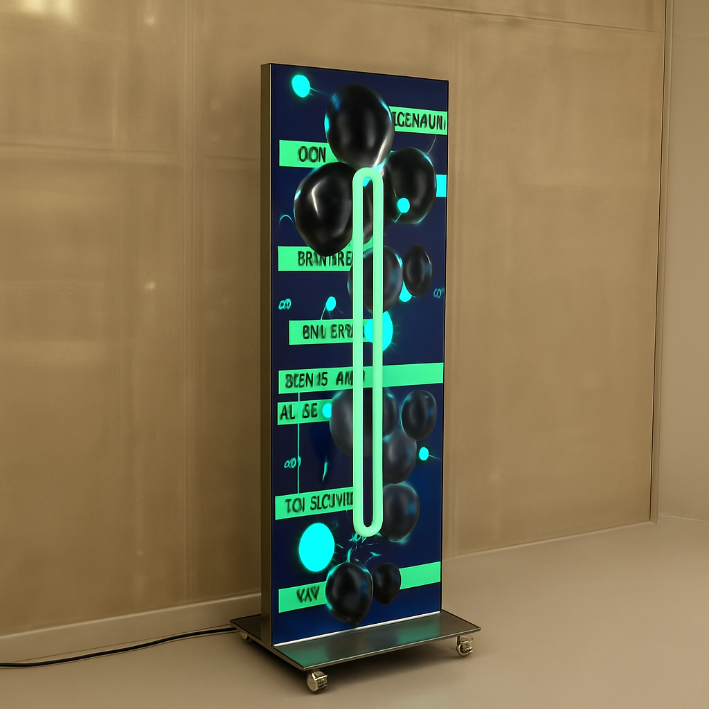 LED poster display digital signage screen for retail and commercial use