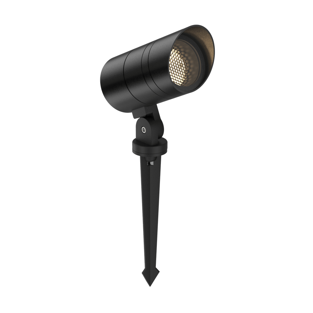 Adjustable LED spike light for outdoor landscape lighting
