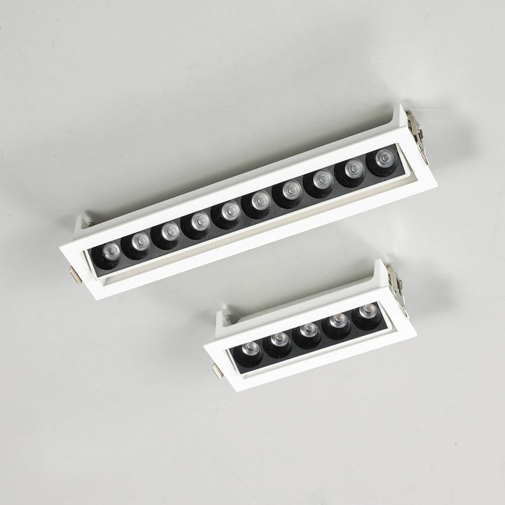 Linear adjustable recessed LED downlight rectangular ceiling installation Lightblade Plus